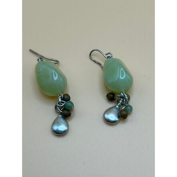 3-Strand Beaded Necklace & Dangle Earrings Set - Picture 5 of 6